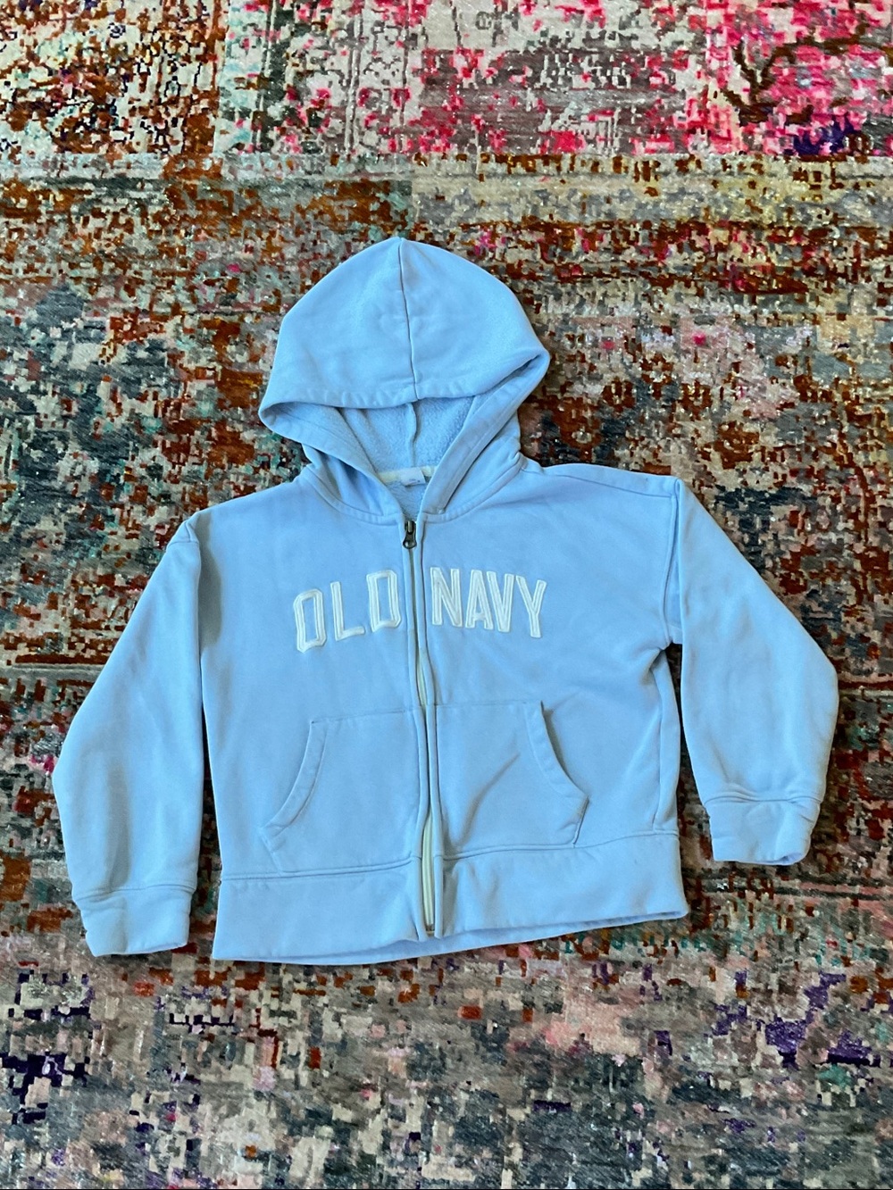 Old Navy Light Blue Kids Zip-Up Hoodie